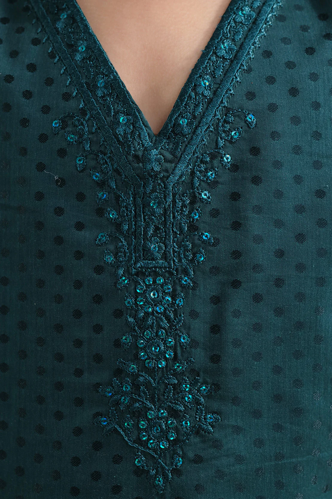 Stitched Cotton Jacquard 2 Piece (Shirt/trouser) For Kids - Image 3