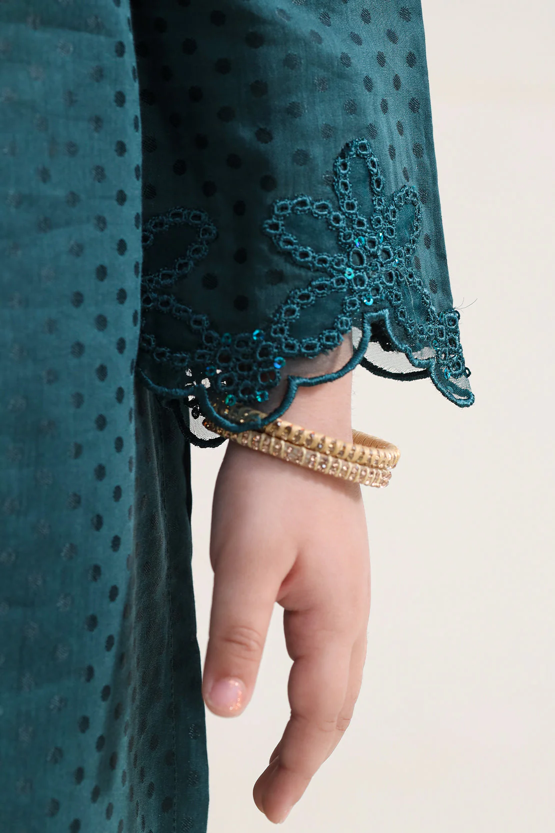 Stitched Cotton Jacquard 2 Piece (Shirt/trouser) For Kids - Image 4