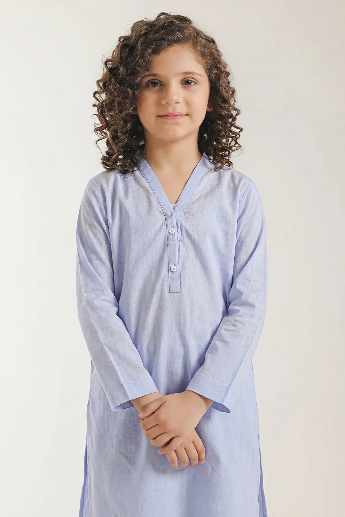 Stitched Cotton Jacquard 2 Piece (Shirt/trouser) For Kids - Image 3