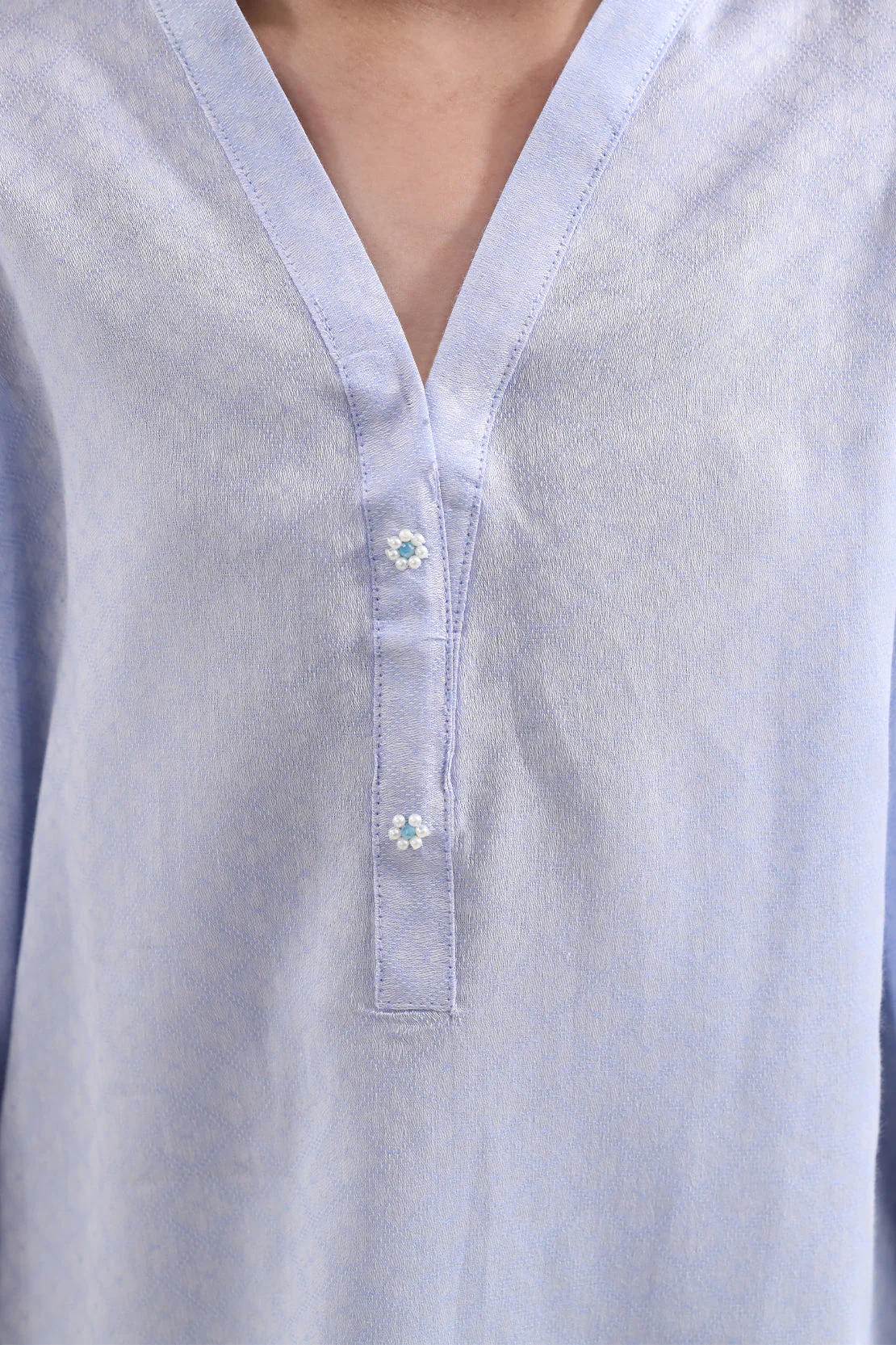 Stitched Cotton Jacquard 2 Piece (Shirt/trouser) For Kids - Image 4