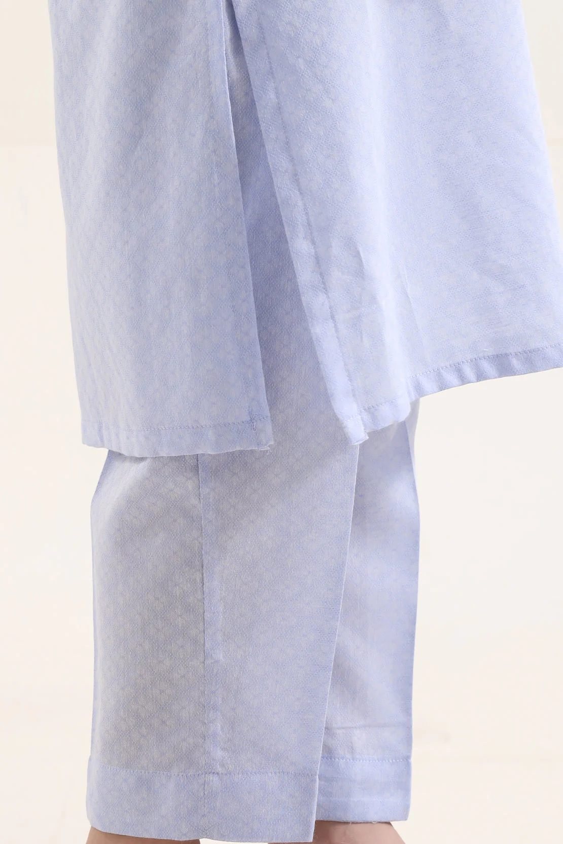 Stitched Cotton Jacquard 2 Piece (Shirt/trouser) For Kids - Image 6