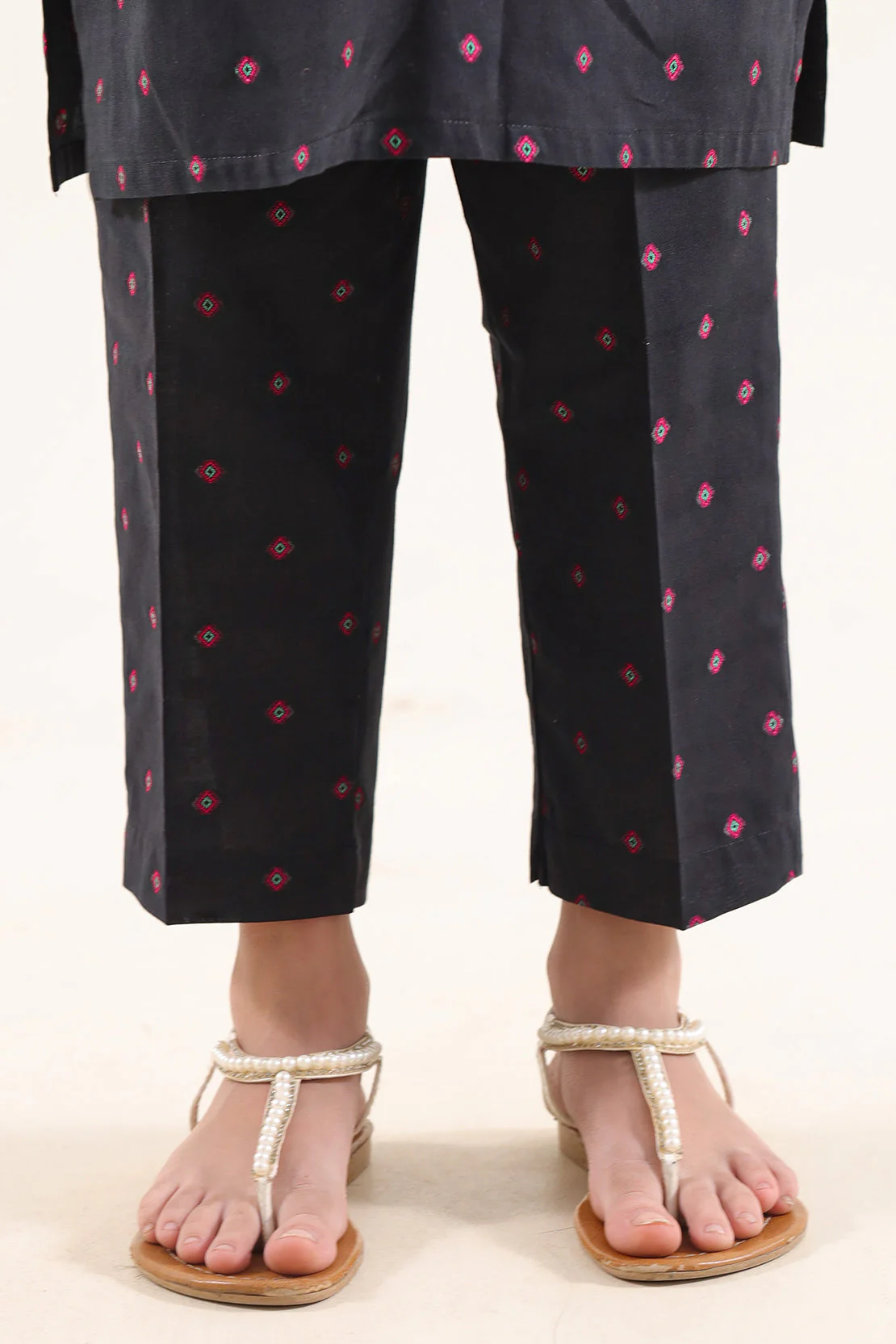 Stitched Cotton Jacquard 2 Piece (Shirt/trouser) For Kids - Image 5