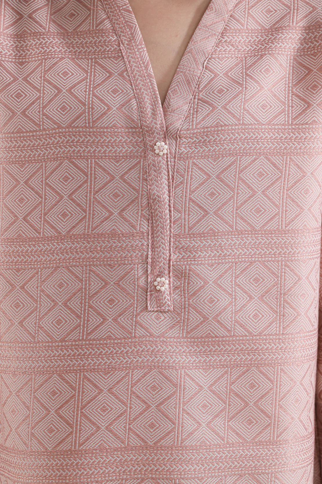 Stitched Cotton Jacquard 2 Piece (Shirt/trouser) For Kids - Image 5