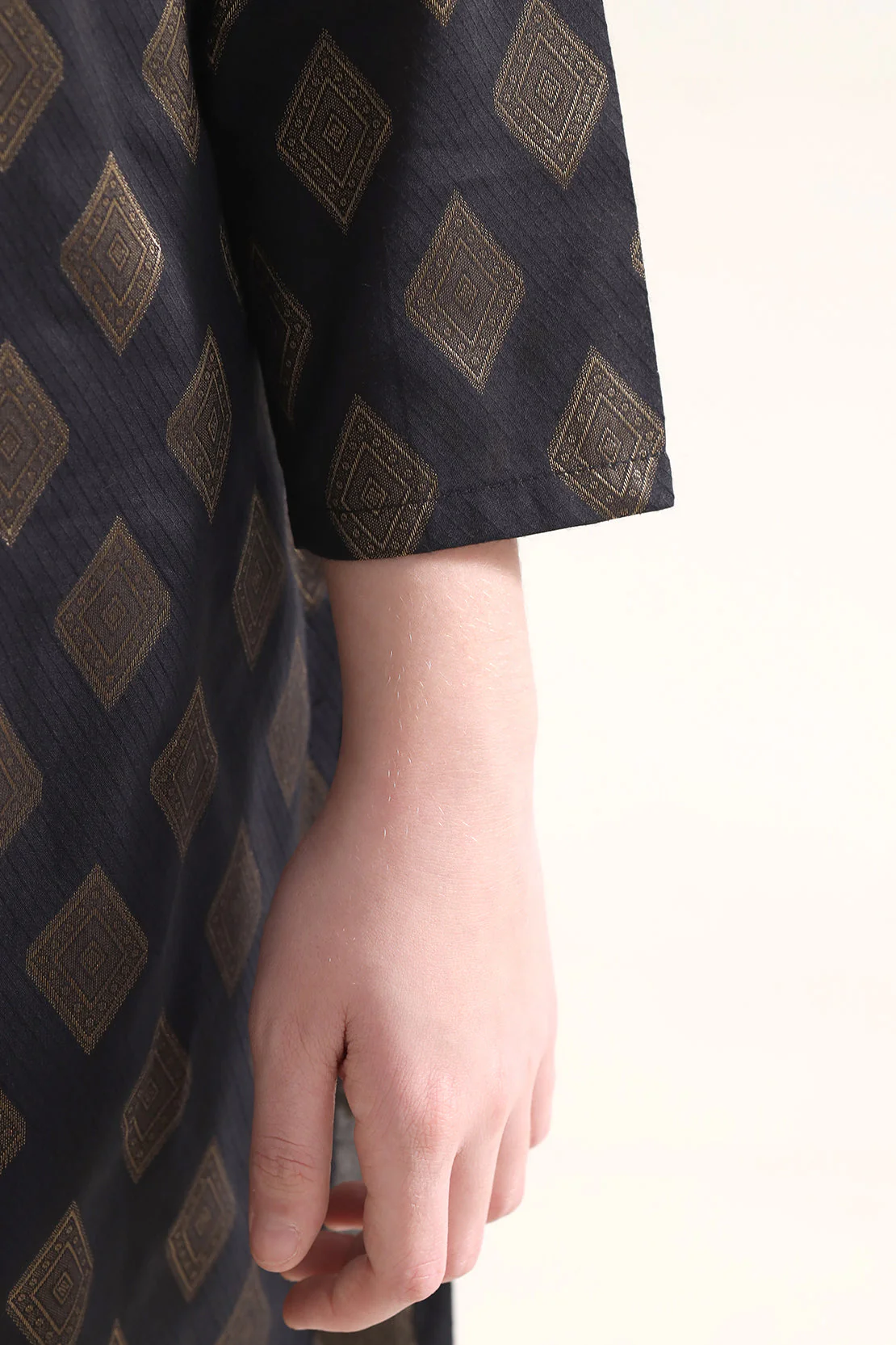 Stitched Cotton Jacquard 2 Piece (Shirt/trouser) For Kids - Image 4