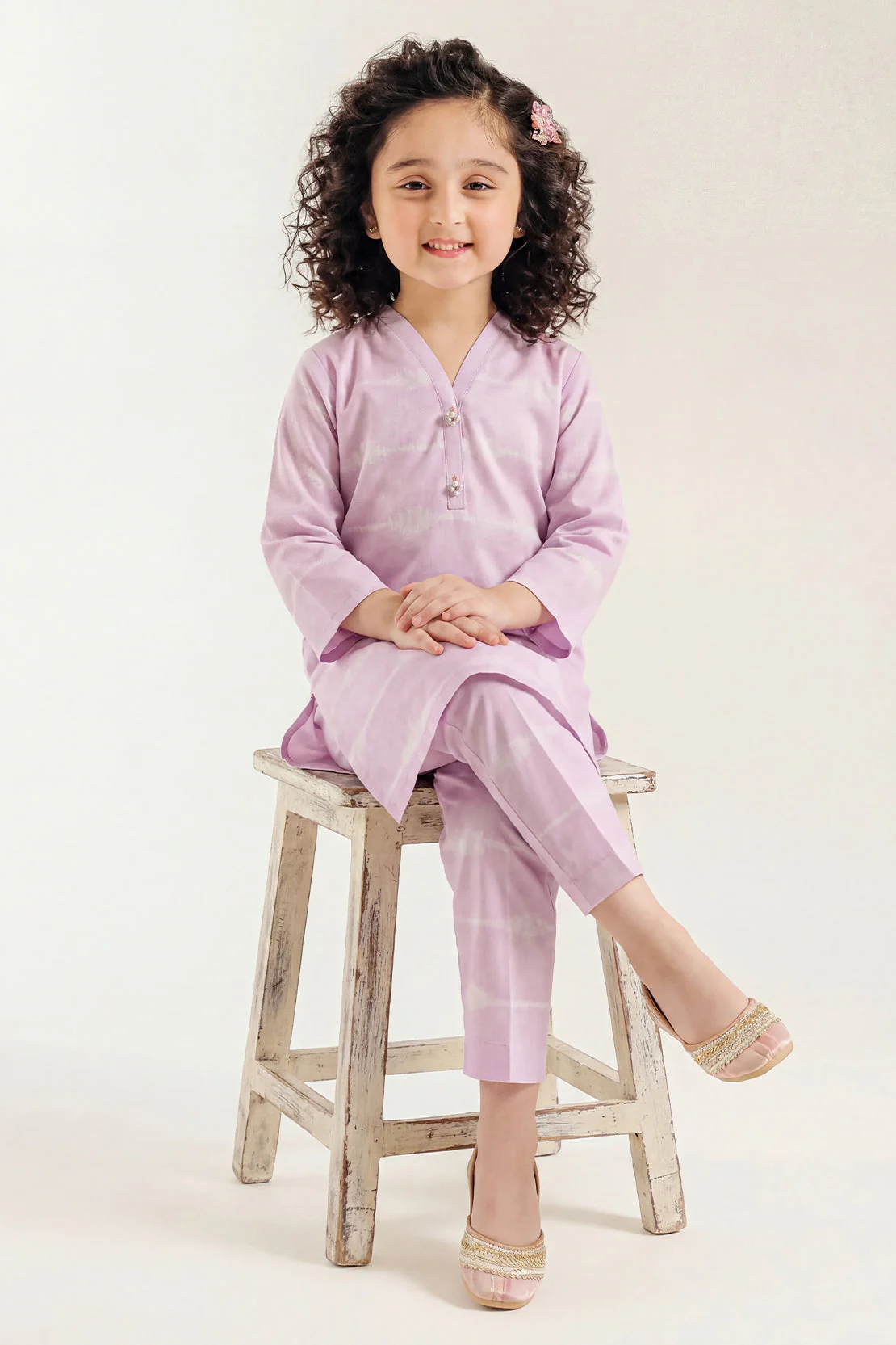 Stitched Cotton Jacquard 2 Piece (Shirt/trouser) For Kids