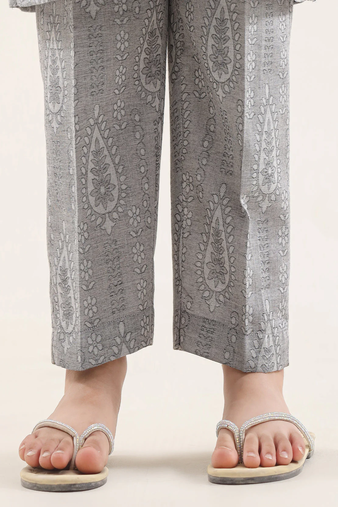 Stitched Cotton Jacquard 2 Piece (Shirt/trouser) For Kids - Image 5