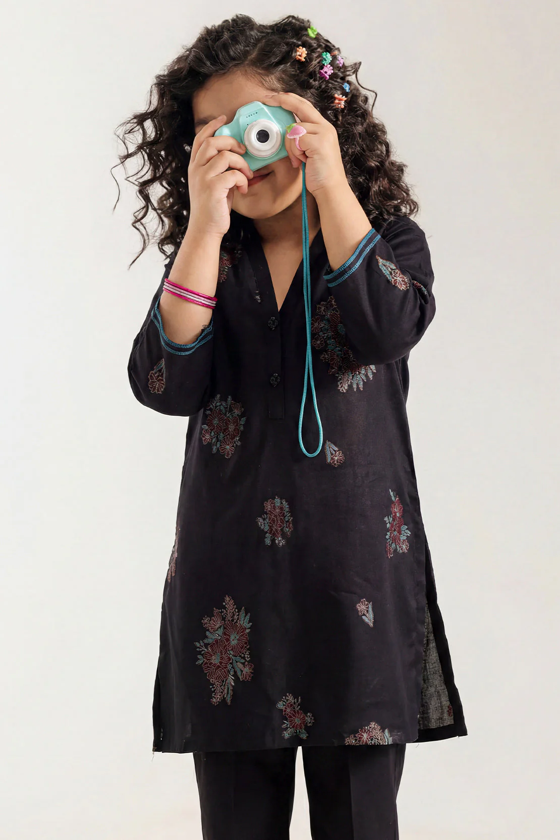 Stitched Cotton Jacquard 2 Piece (Shirt/trouser) For Kids