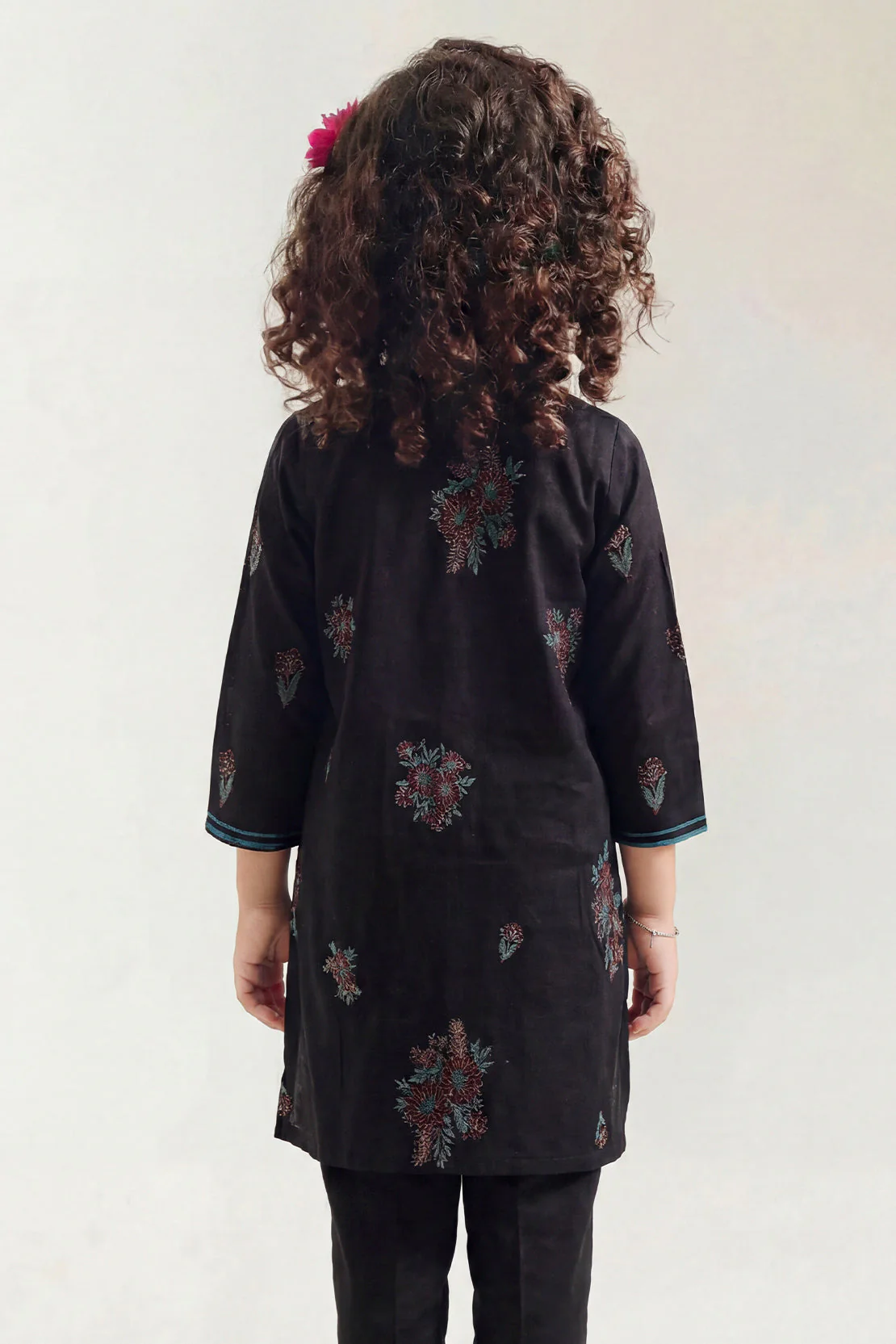 Stitched Cotton Jacquard 2 Piece (Shirt/trouser) For Kids - Image 4
