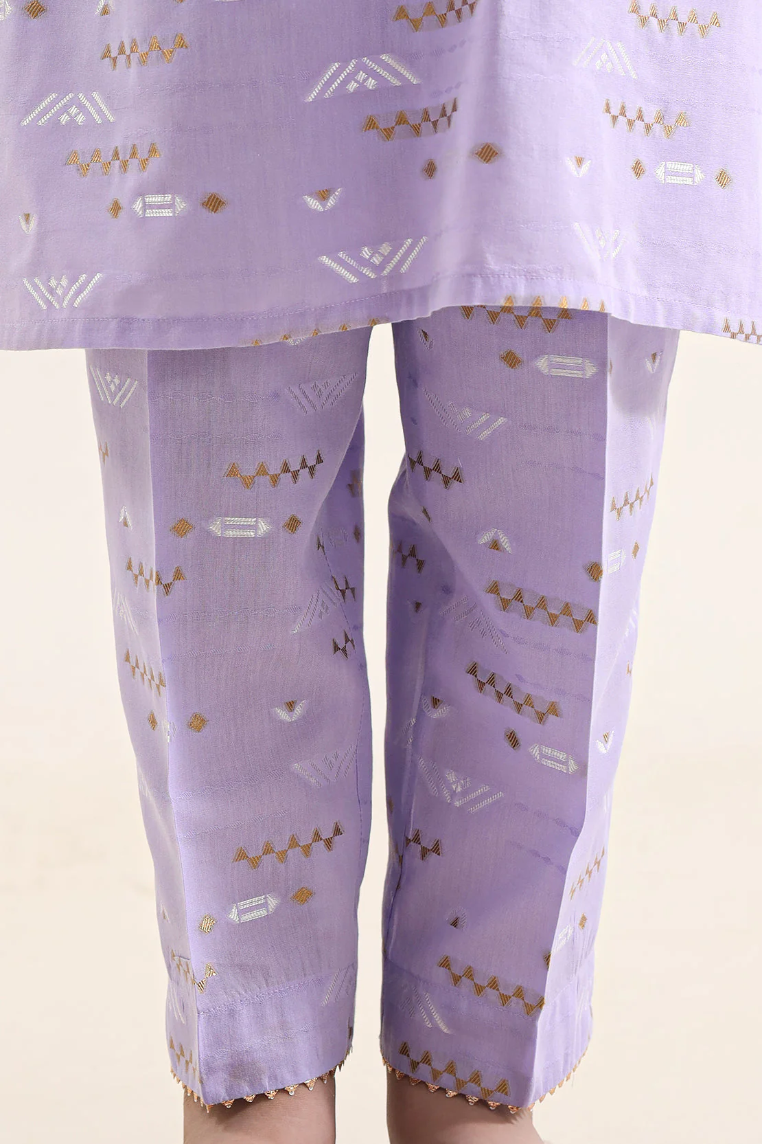 Stitched Cotton Jacquard 2 Piece (Shirt/trouser) For Kids - Image 7