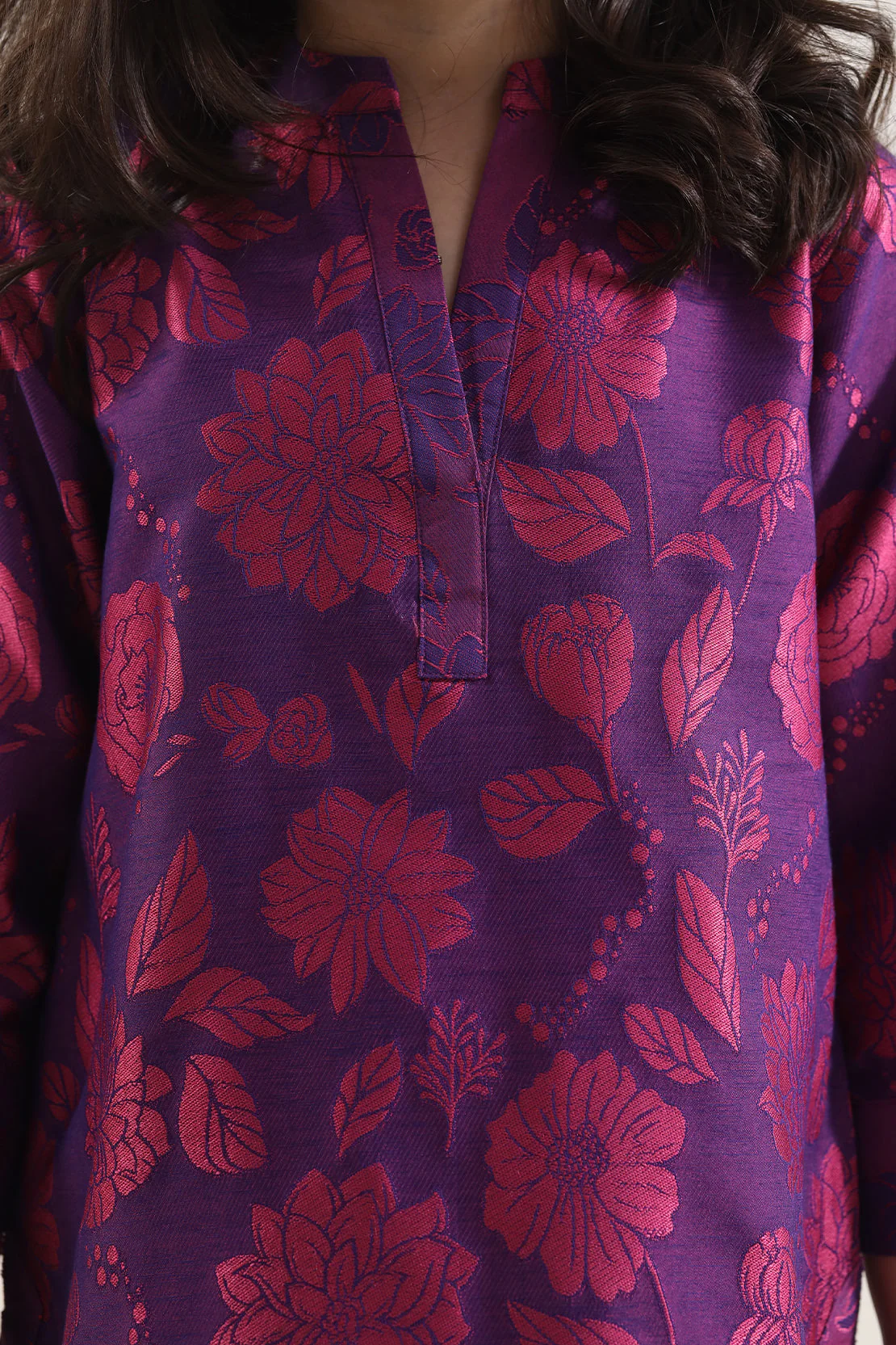 Stitched Cotton Jacquard 2 Piece (Shirt/trouser) For Kids - Image 5