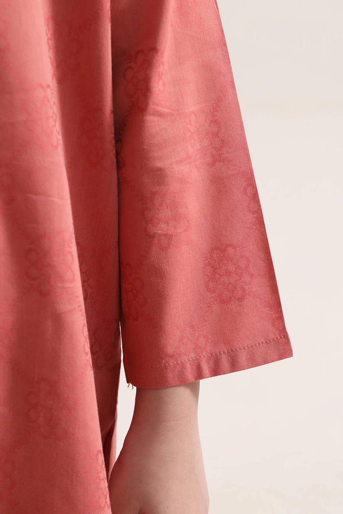 Stitched Cotton Jacquard 2 Piece (Shirt/trouser) For Kids - Image 6
