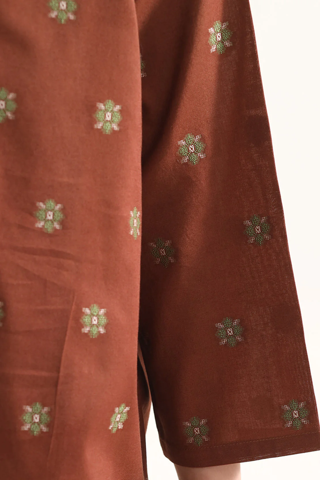 Stitched Cotton Jacquard 2 Piece (Shirt/trouser) For Kids - Image 6