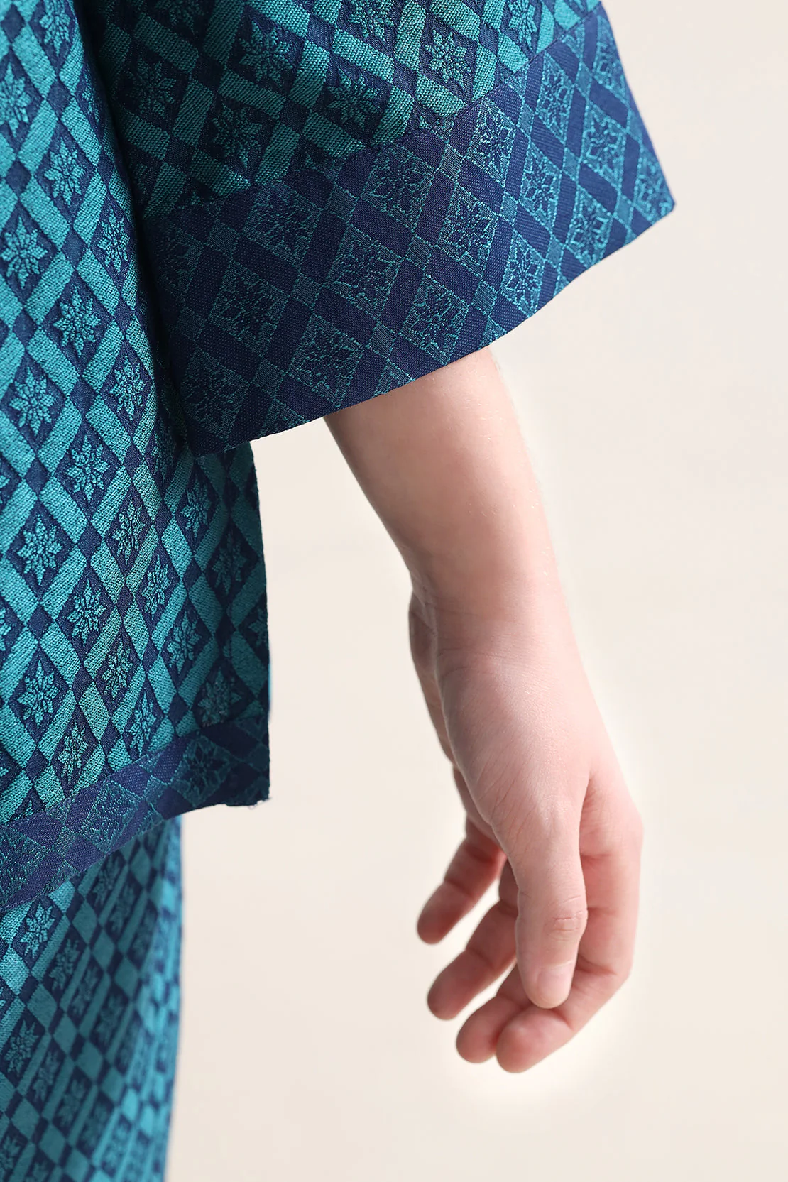 Stitched Cotton Jacquard 2 Piece (Shirt/trouser) For Kids - Image 4
