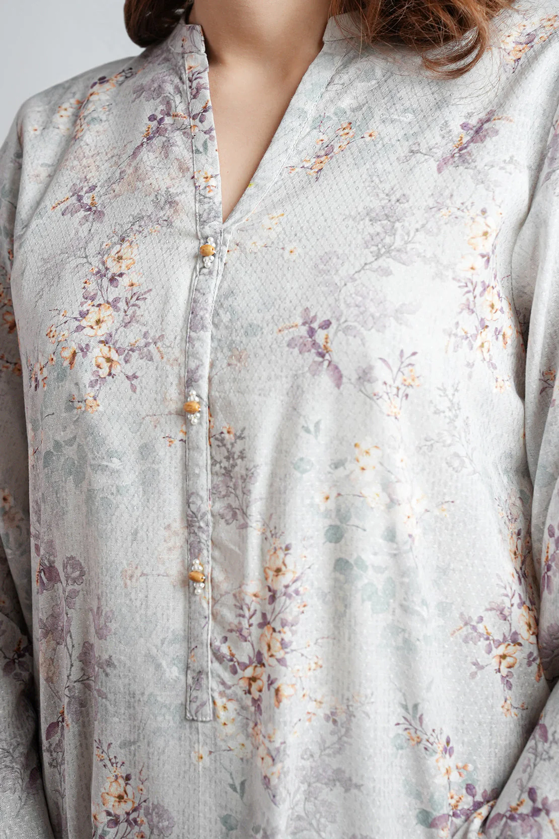 Stitched Cotton Jacquard 2 Piece (Shirt/Trouser) - Image 7