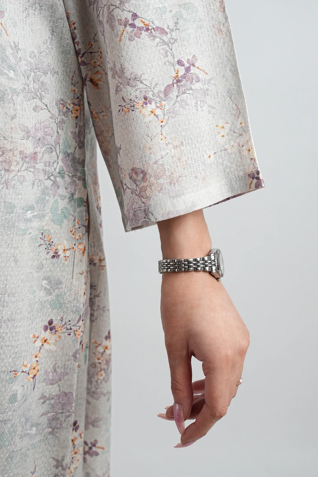 Stitched Cotton Jacquard 2 Piece (Shirt/Trouser) - Image 8