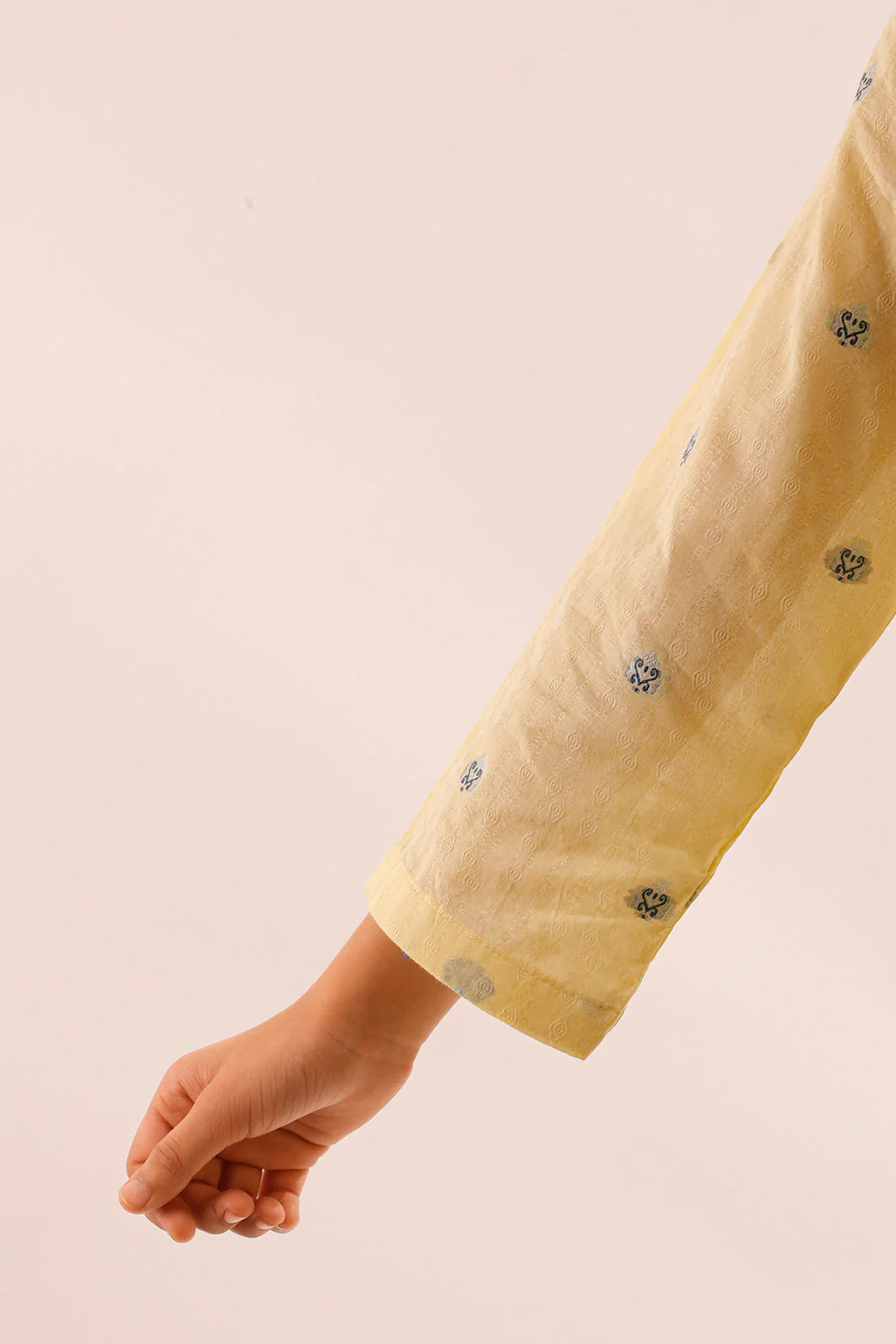 Stitched Cotton Jacquard Shirt For Kids - Image 8