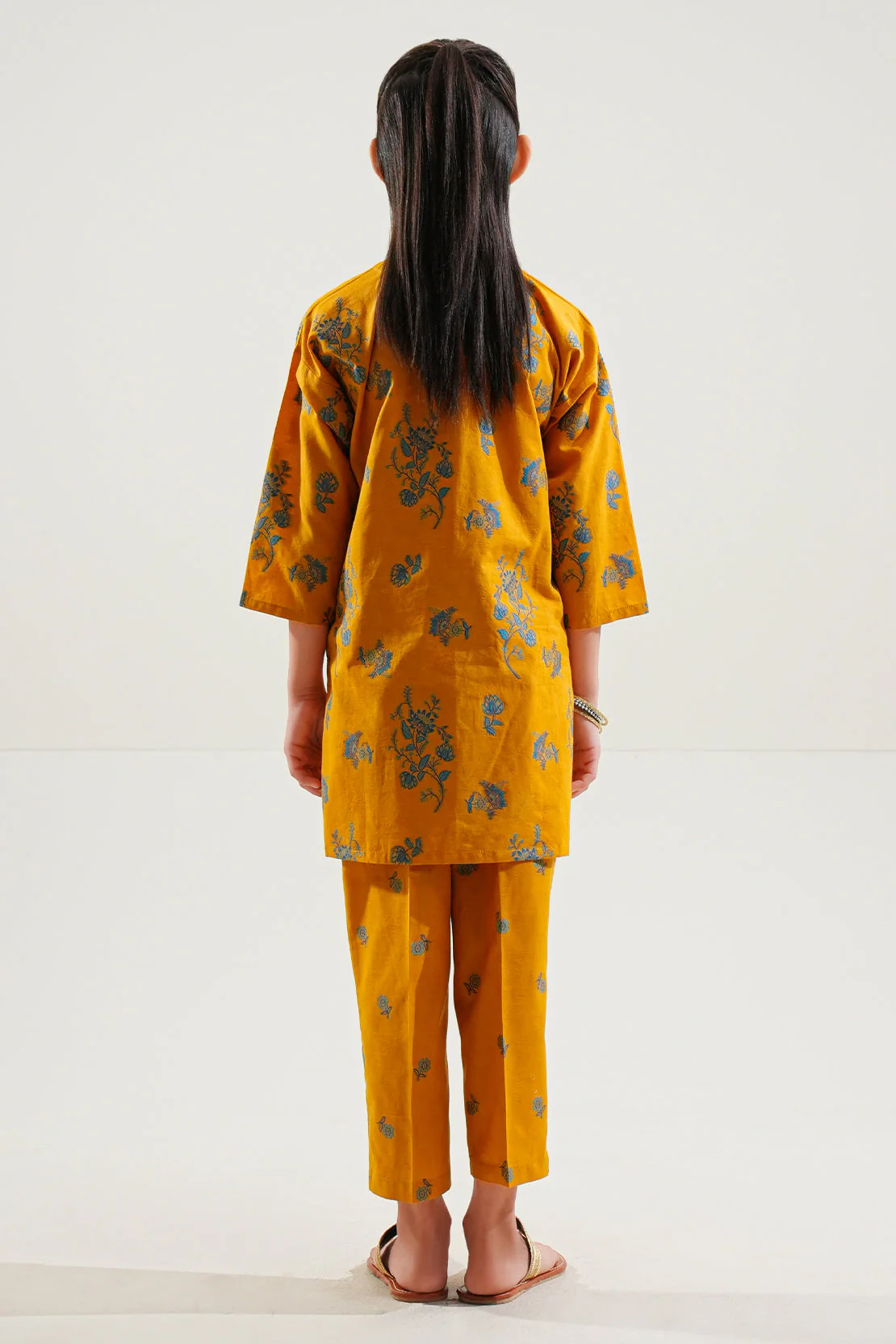 Stitched Cotton jacquard Shirt For Kids - Image 5