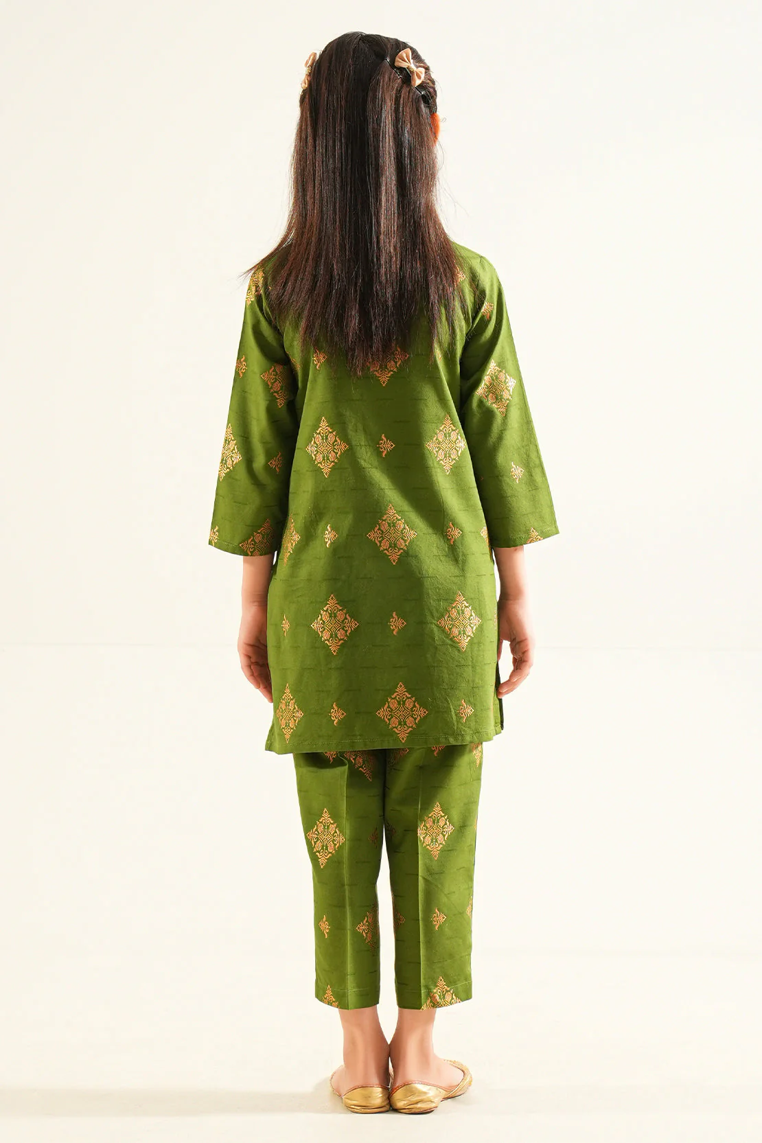 Stitched Cotton jacquard Shirt For Kids - Image 4