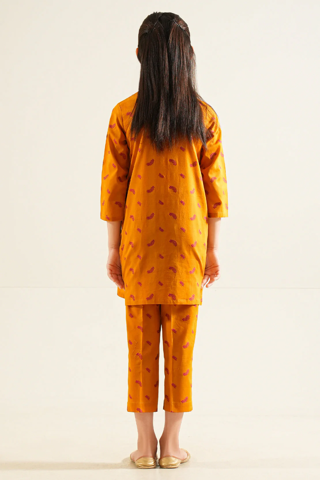Stitched Cotton jacquard Shirt For Kids - Image 3