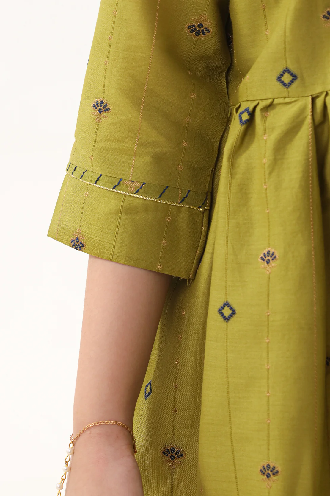 Stitched Cotton jacquard Shirt For Kids - Image 5