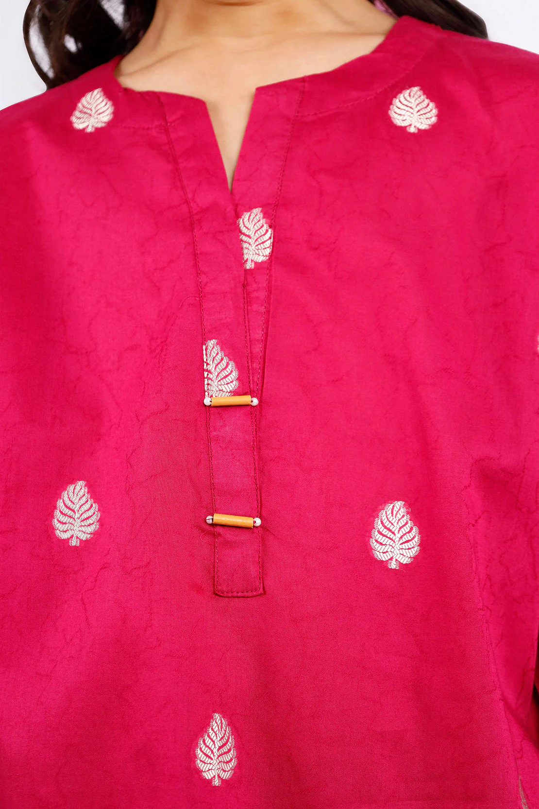 Stitched Cotton Jacquard Shirt/trouser For Kids - Image 4