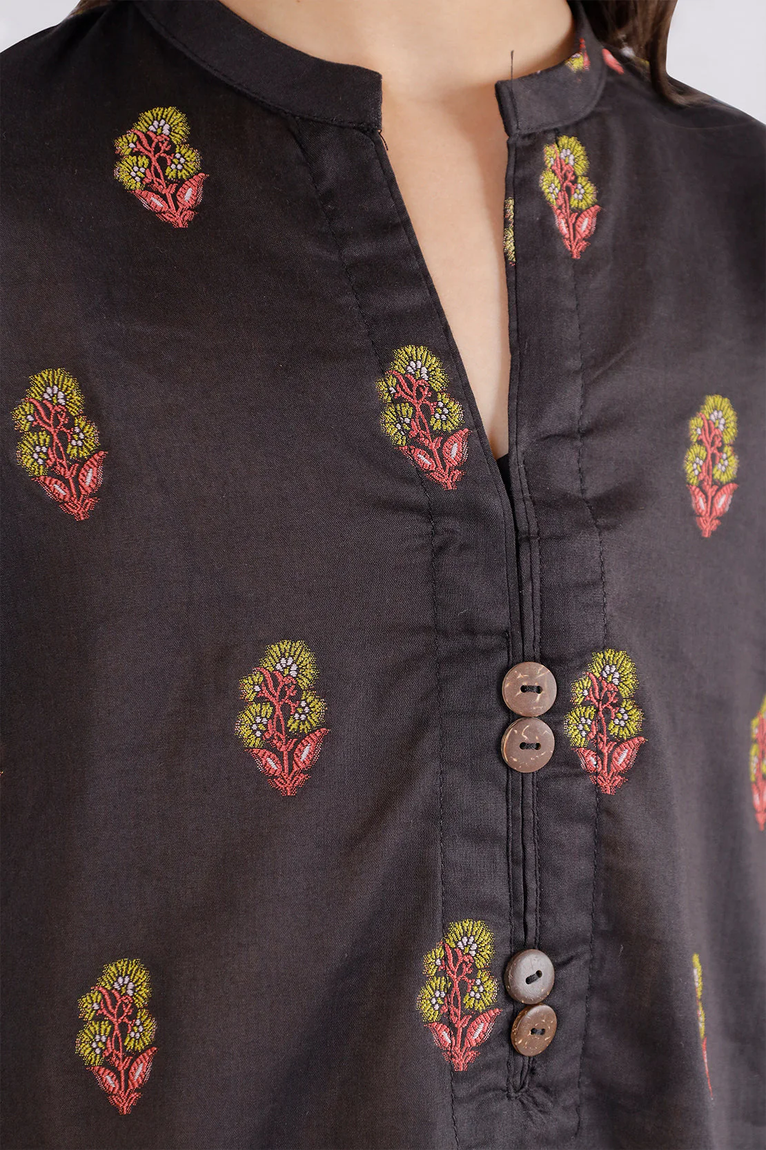 Stitched Cotton Jacquard Shirt/trouser For Kids - Image 4