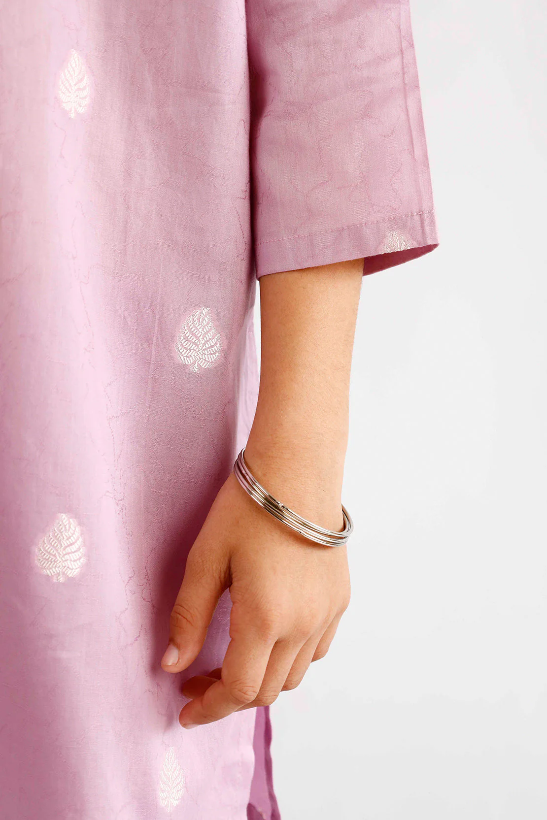 Stitched Cotton Jacquard Shirt/trouser For Kids - Image 5