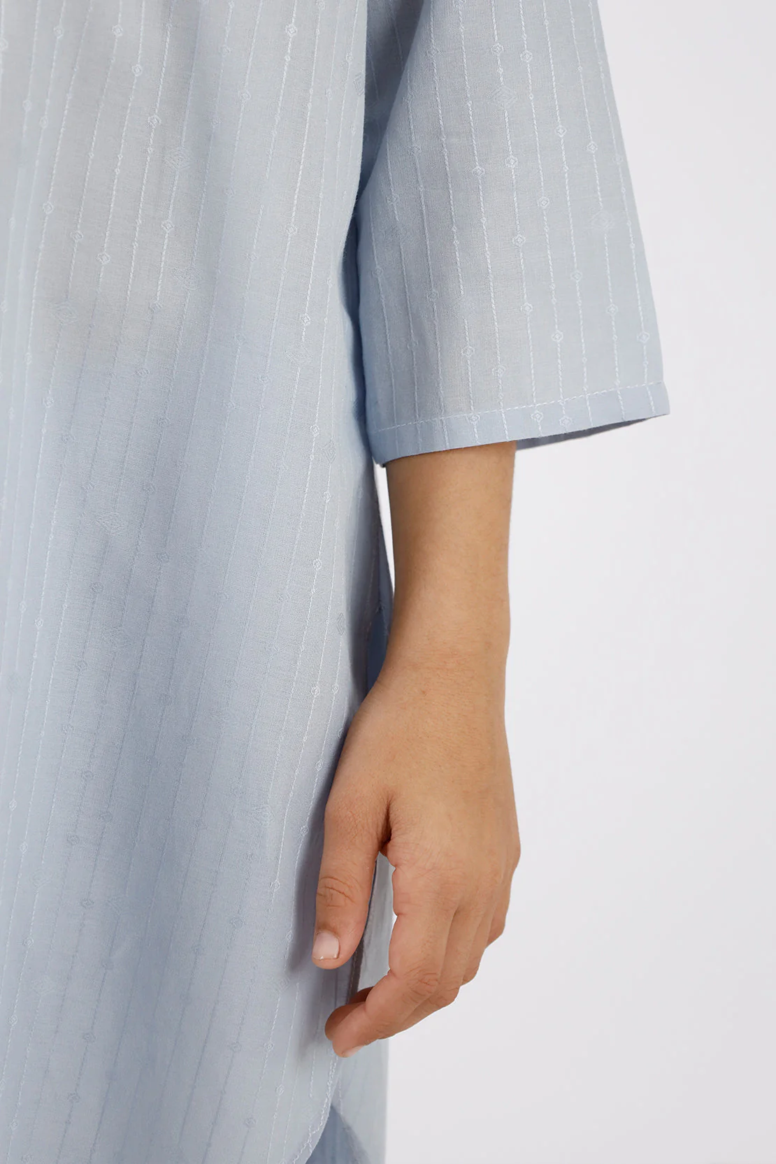 Stitched Cotton Jacquard Shirt/trouser For Kids - Image 4
