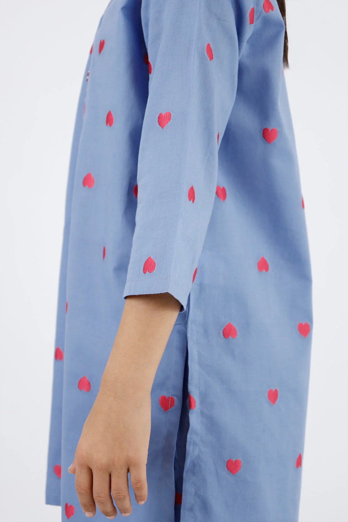 Stitched Cotton Jacquard Shirt/trouser For Kids - Image 7