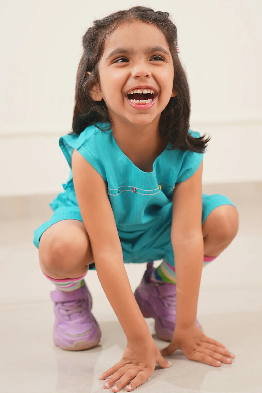Stitched Cotton Jacquard Shirt/trouser For Kids - Image 5
