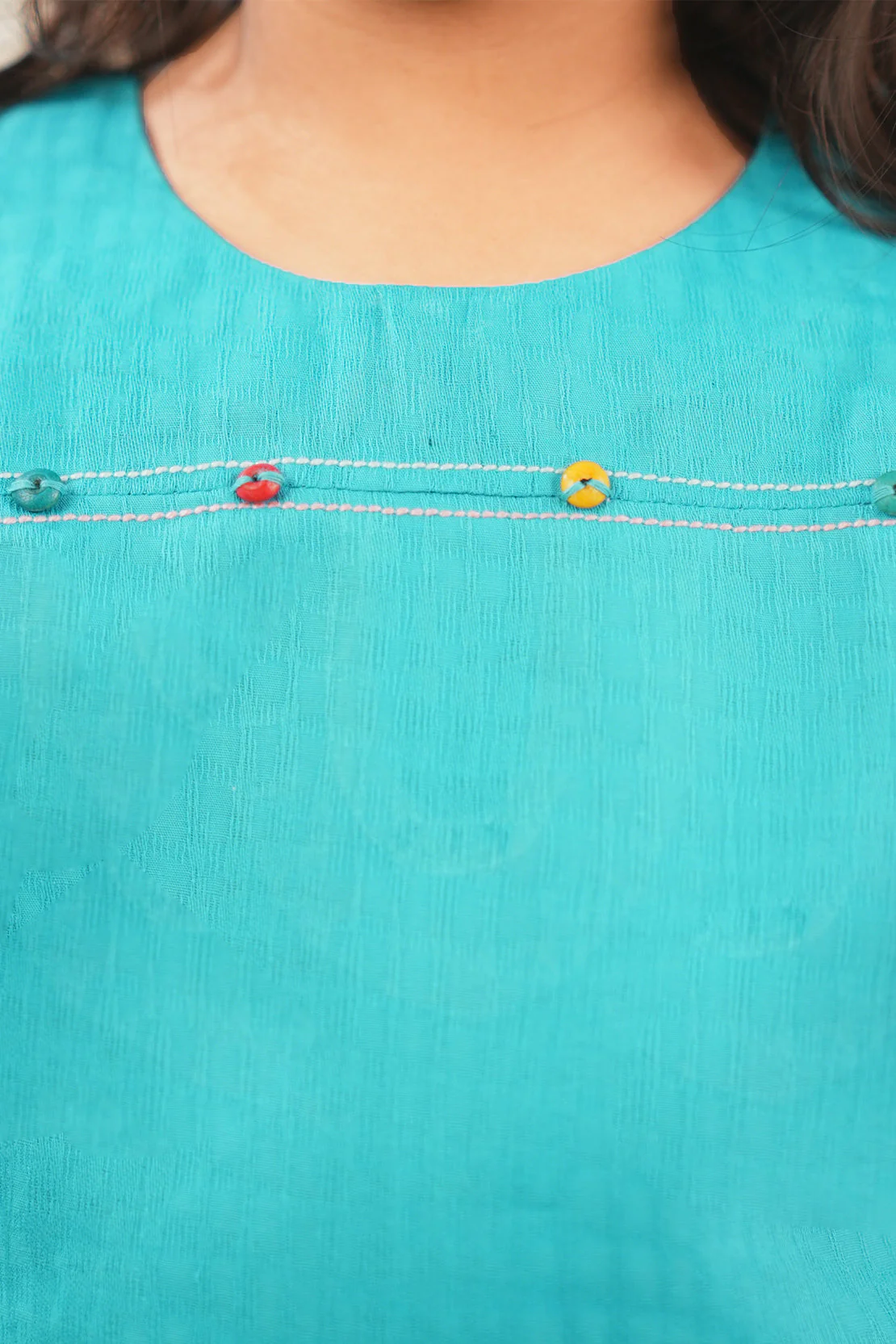 Stitched Cotton Jacquard Shirt/trouser For Kids - Image 7
