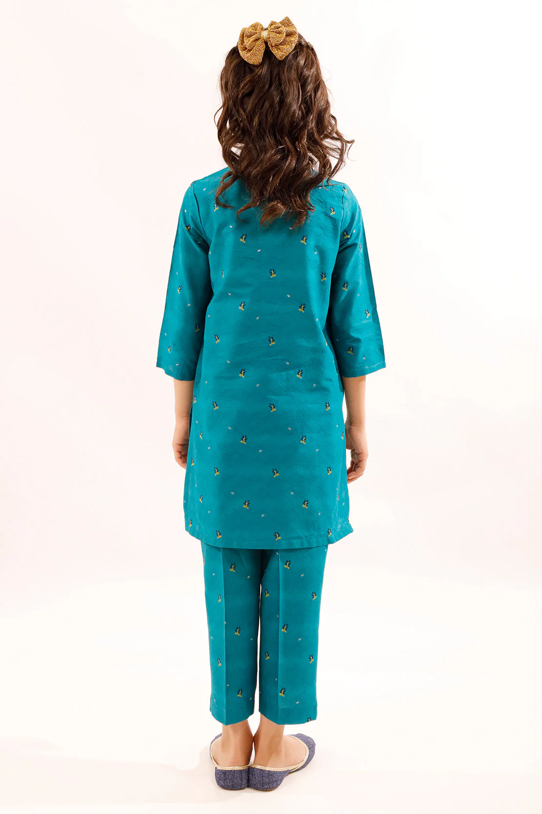 Stitched Cotton Jacquard Shirt/trouser For Kids - Image 7