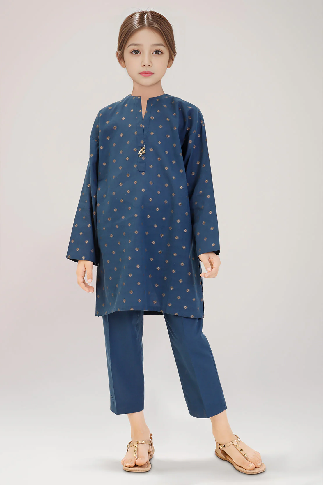 Stitched Cotton Jacquard Shirt