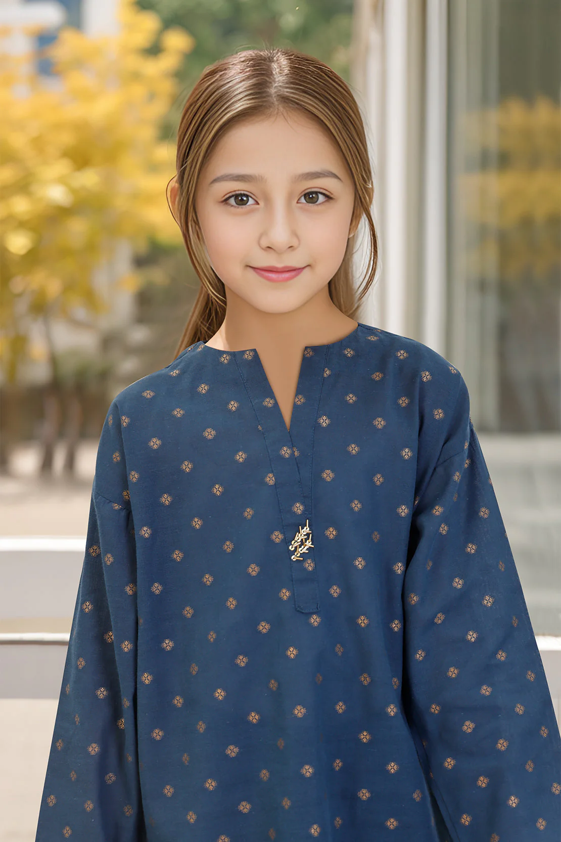 Stitched Cotton Jacquard Shirt - Image 2