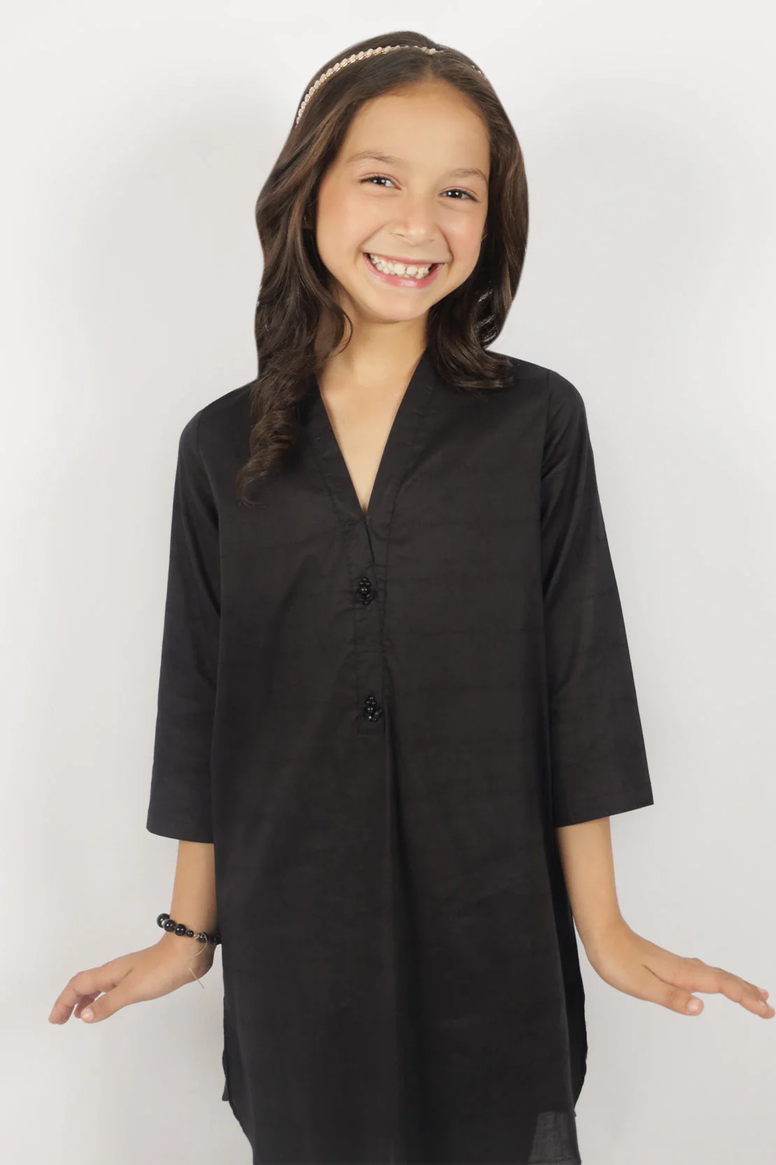 Stitched Cotton Jacquard Shirt/trouser For Kids - Image 3
