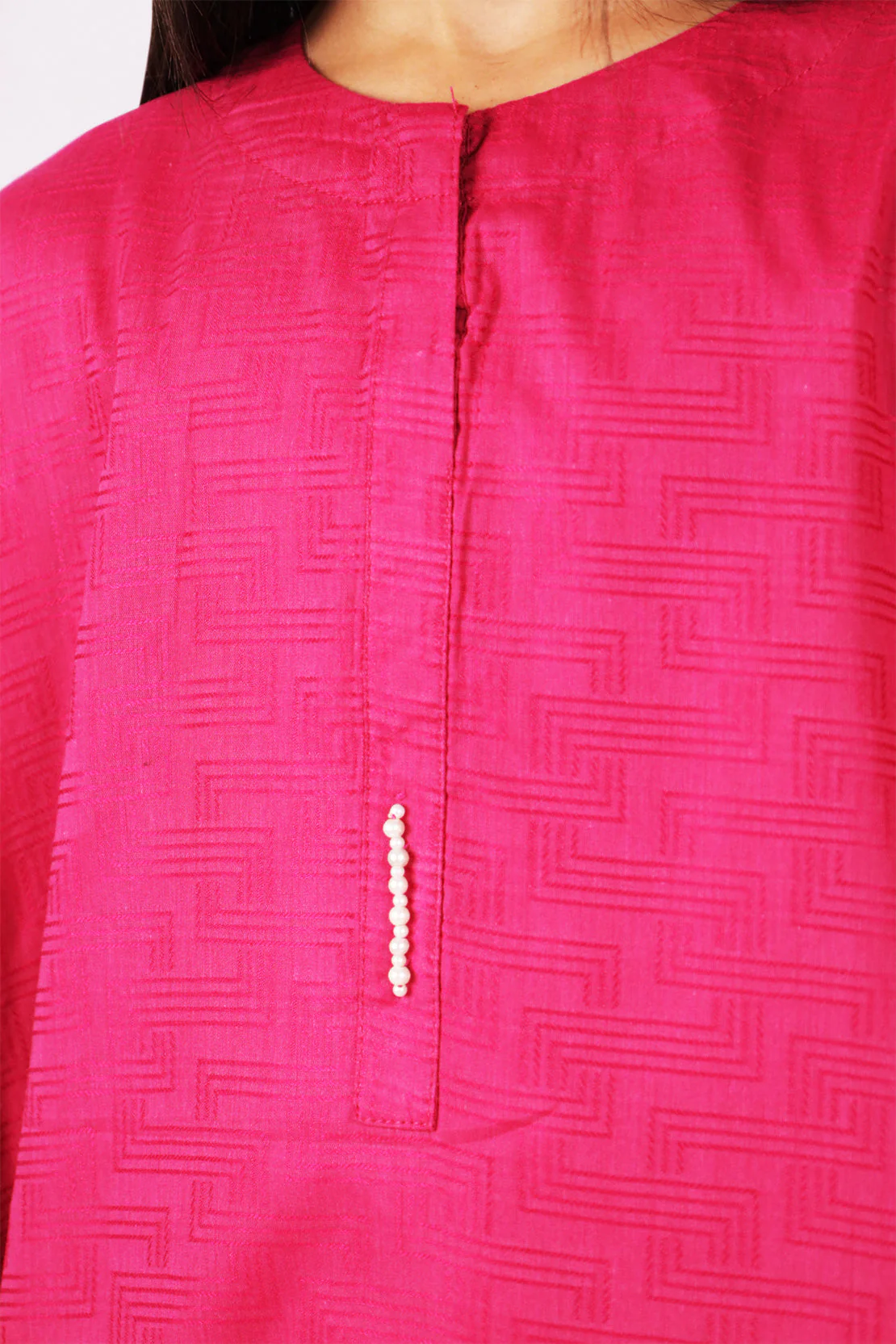 Stitched Cotton Jacquard Shirt/trouser For Kids - Image 2