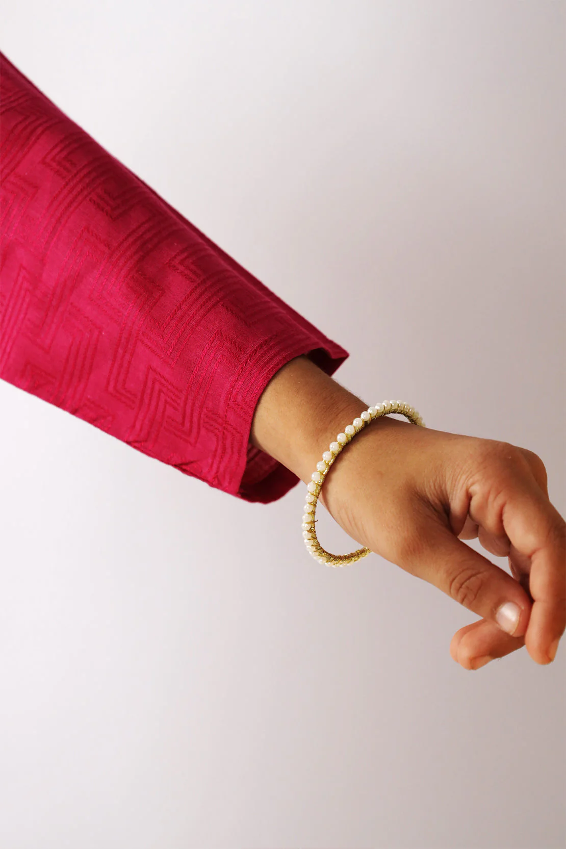 Stitched Cotton Jacquard Shirt/trouser For Kids - Image 3
