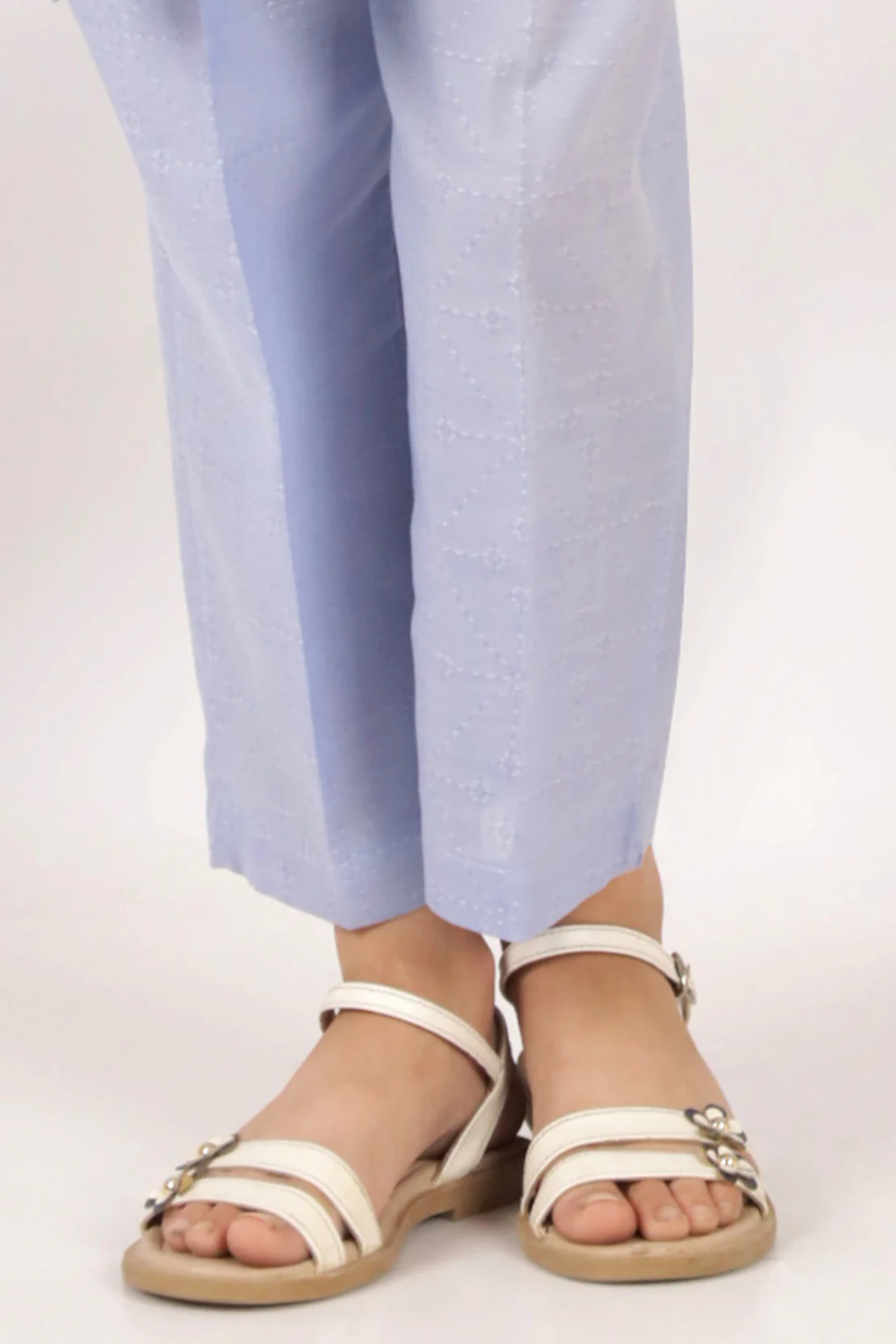 Stitched Cotton Jacquard Shirt/trouser For Kids - Image 4