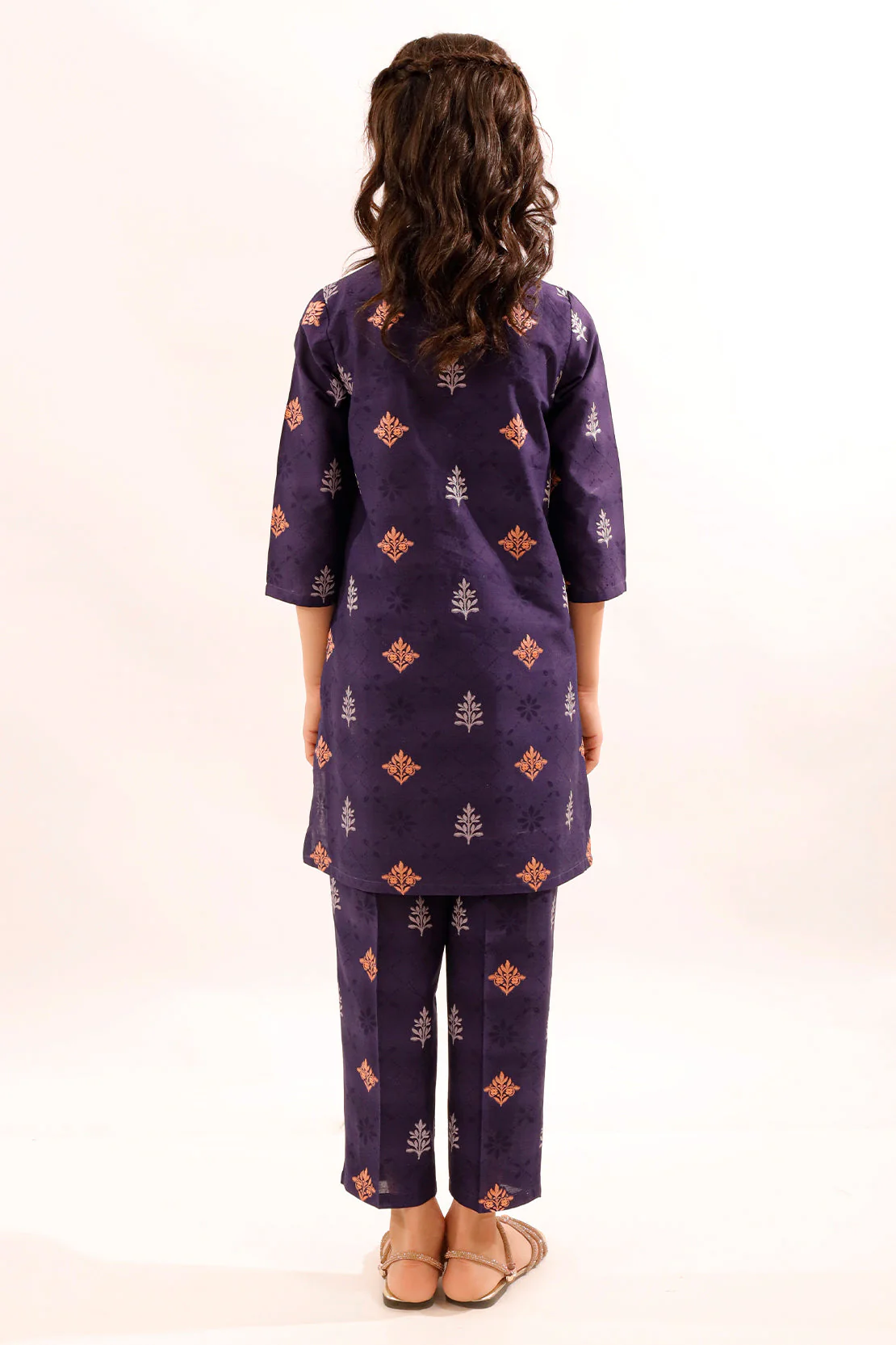 Stitched Cotton Jacquard Shirt/trouser For Kids - Image 7