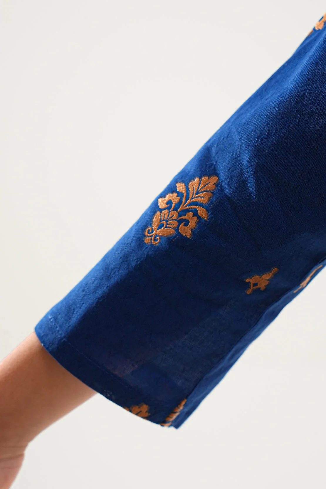 Stitched Cotton Jacquard Shirt/trouser For Kids - Image 6