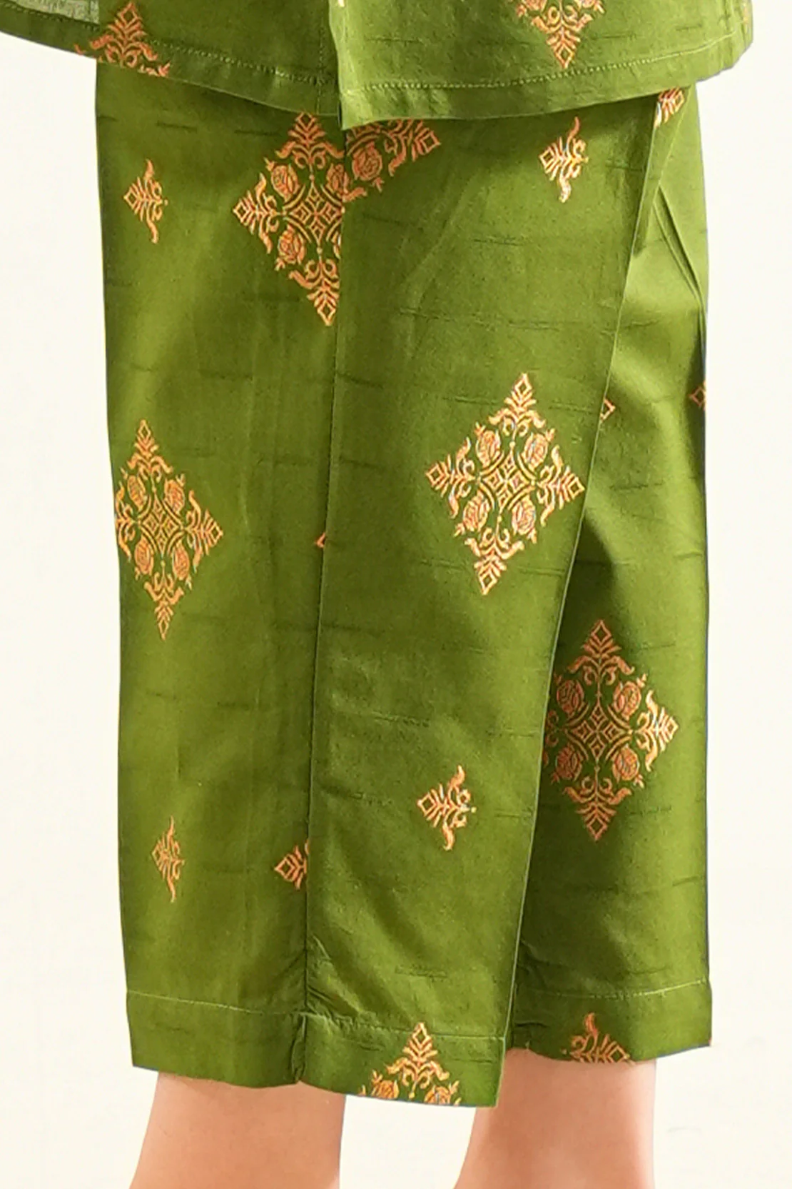 Stitched Cotton Jacquard Shirt/trouser For Kids - Image 7