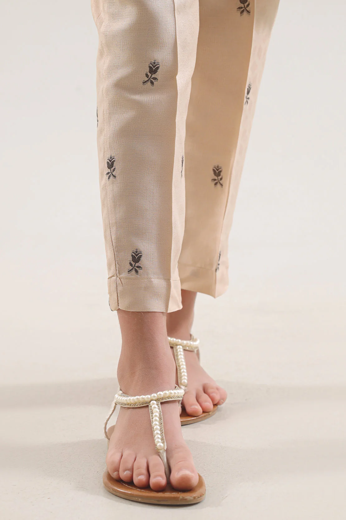 Stitched Cotton Jacquard Shirt/trouser For Kids - Image 5