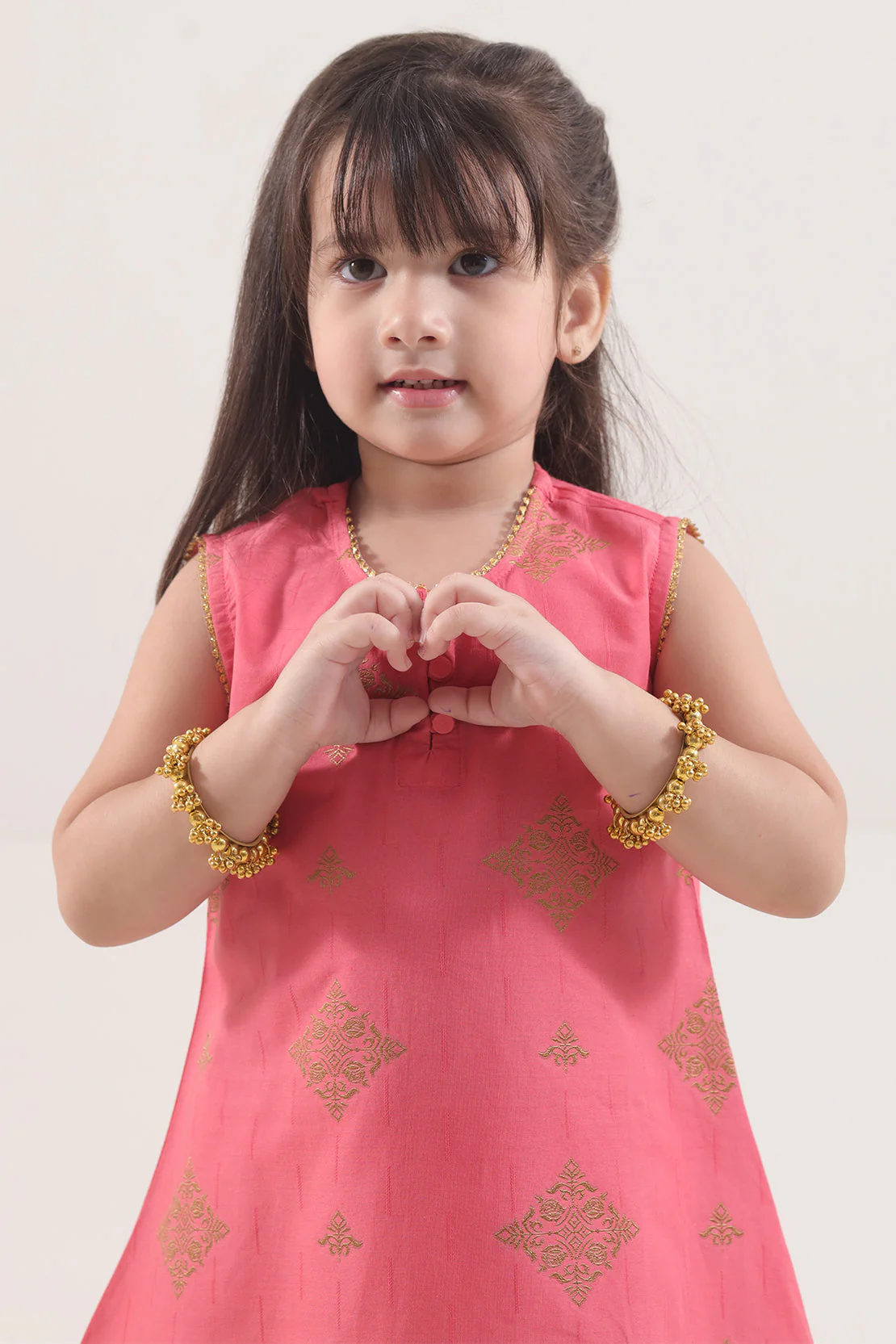 Stitched Cotton Jacquard Shirt/trouser For Kids - Image 3
