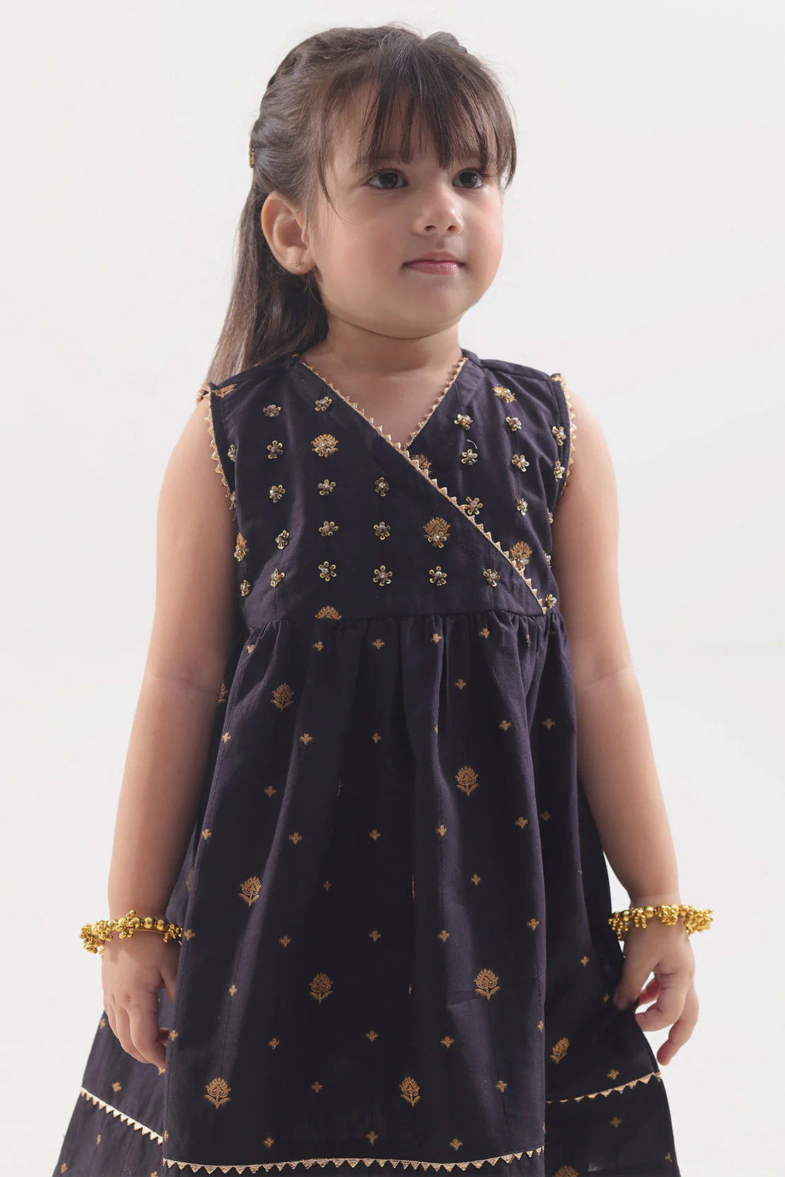 Stitched Cotton Jacquard Shirt/trouser For Kids - Image 3
