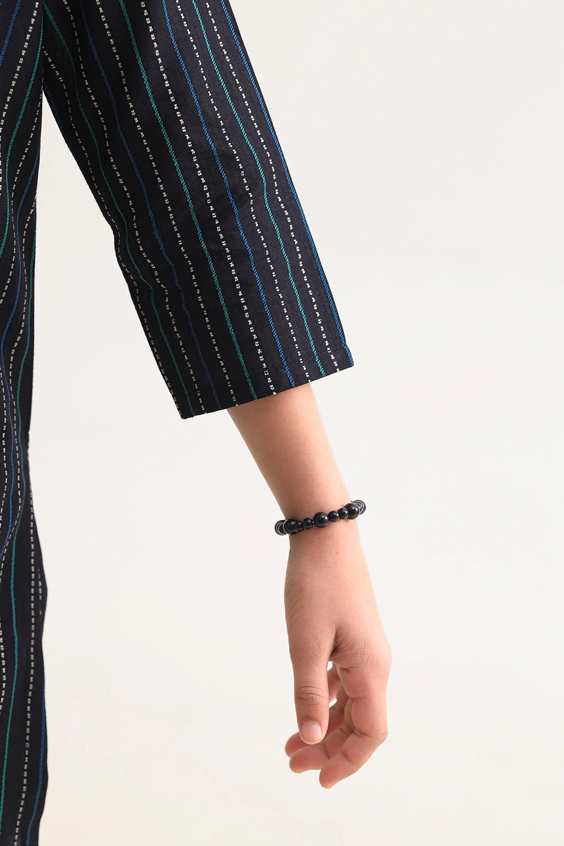 Stitched Cotton Jacquard Shirt/trouser For Kids - Image 6