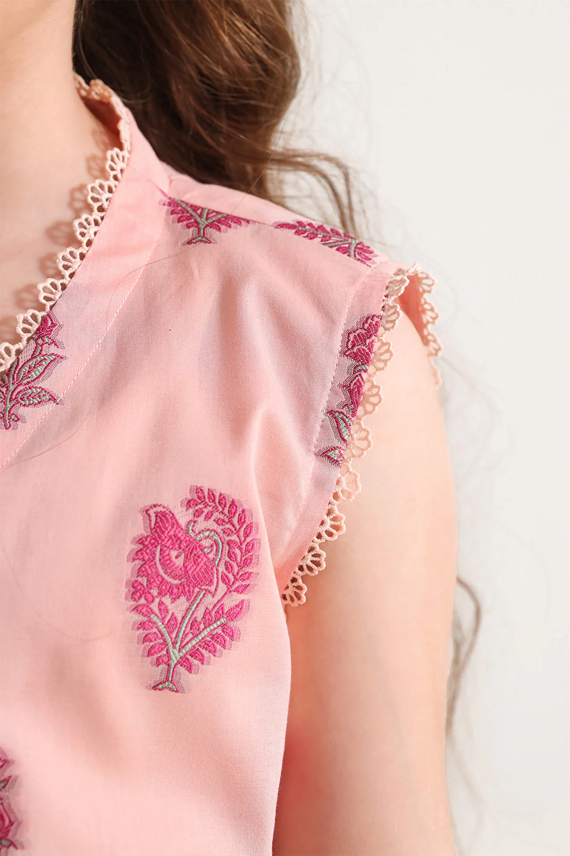Stitched Cotton Jacquard Shirt/trouser For Kids - Image 4