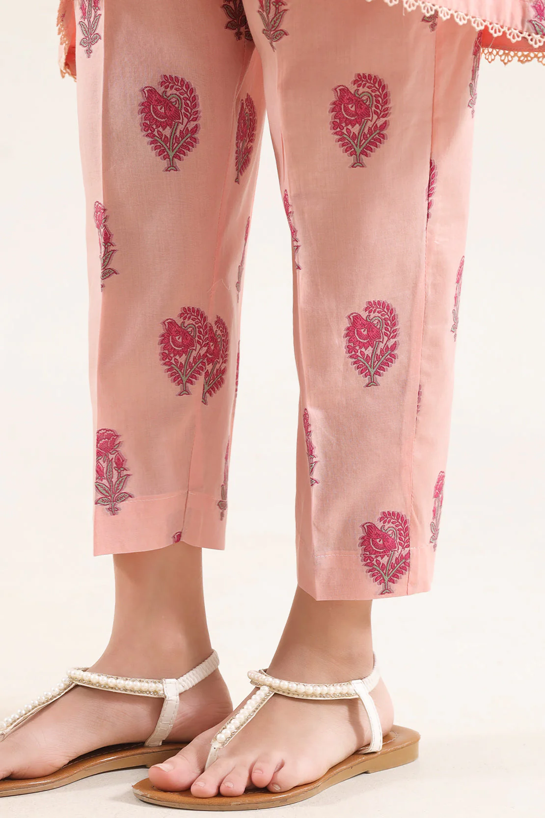Stitched Cotton Jacquard Shirt/trouser For Kids - Image 6