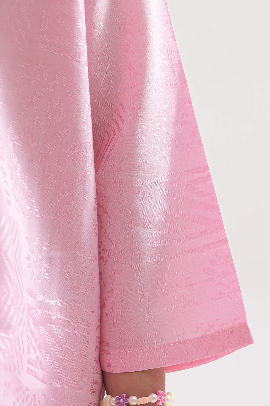 Stitched Cotton Jacquard Shirt/trouser For Kids - Image 5
