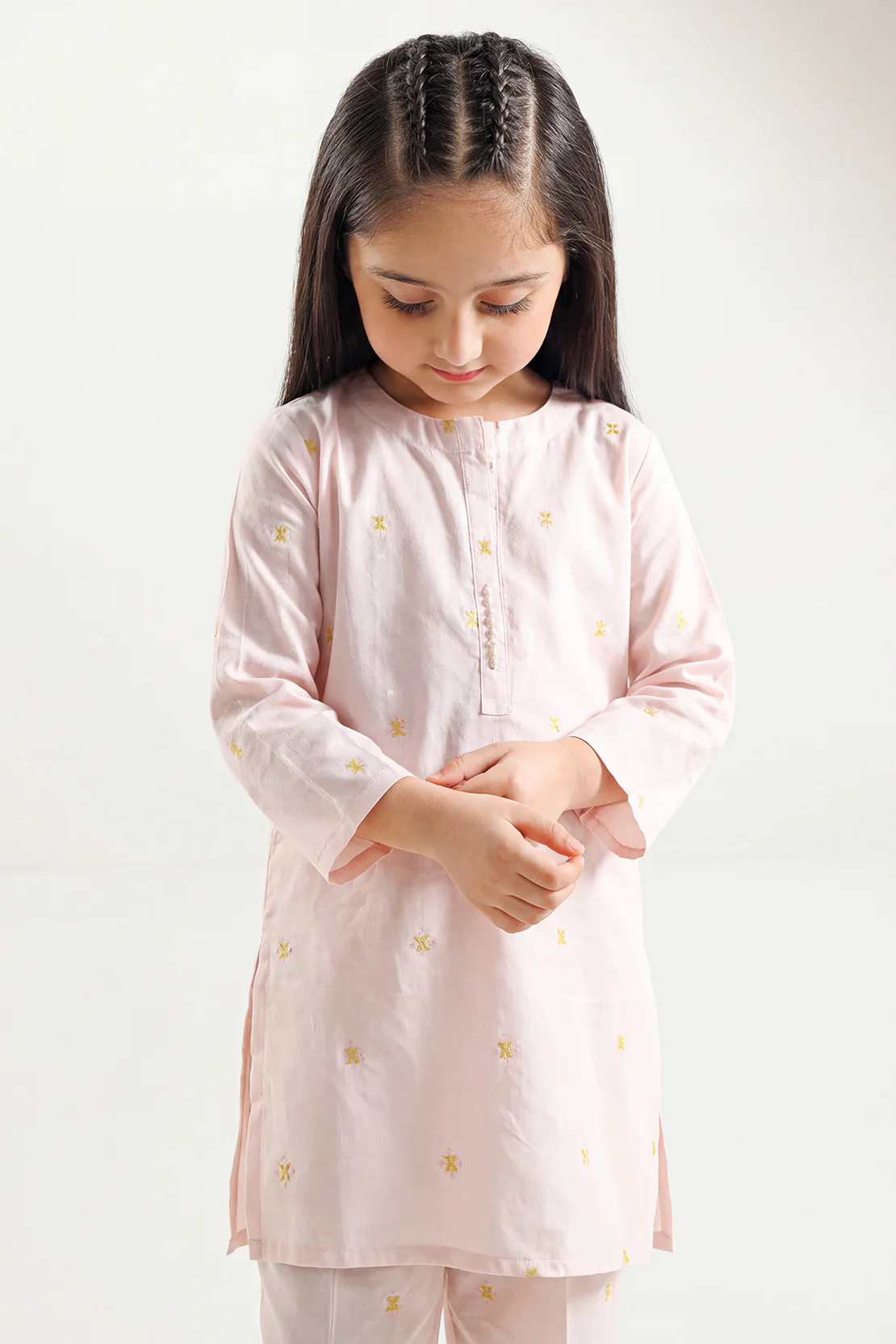 Cotton Jacquard Stitched Shirt/trouser For Kids - Image 2