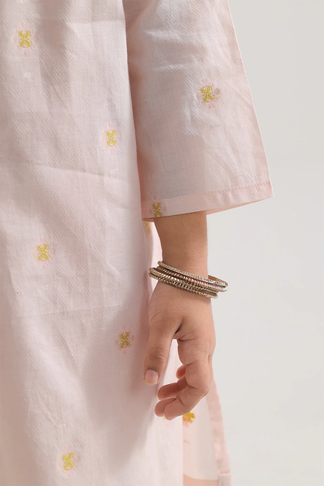 Cotton Jacquard Stitched Shirt/trouser For Kids - Image 4